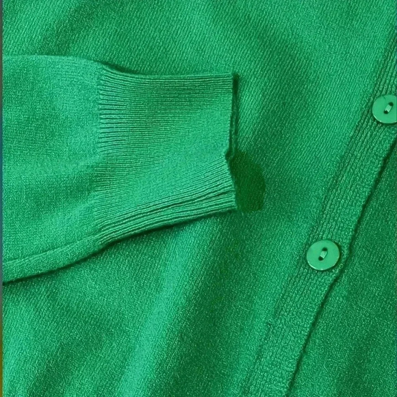 Black Button-Front Cardigan Sweater | Lightweight Stretch | Size M - Picture 8 of 11